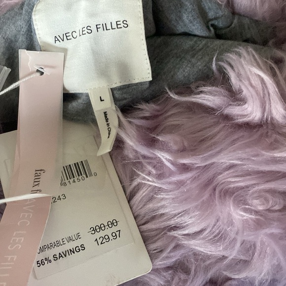 Avec Les Filles Faux Fur Jacket - Picture 6 of 7